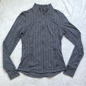 Lululemon grey heathered zip up jacket
